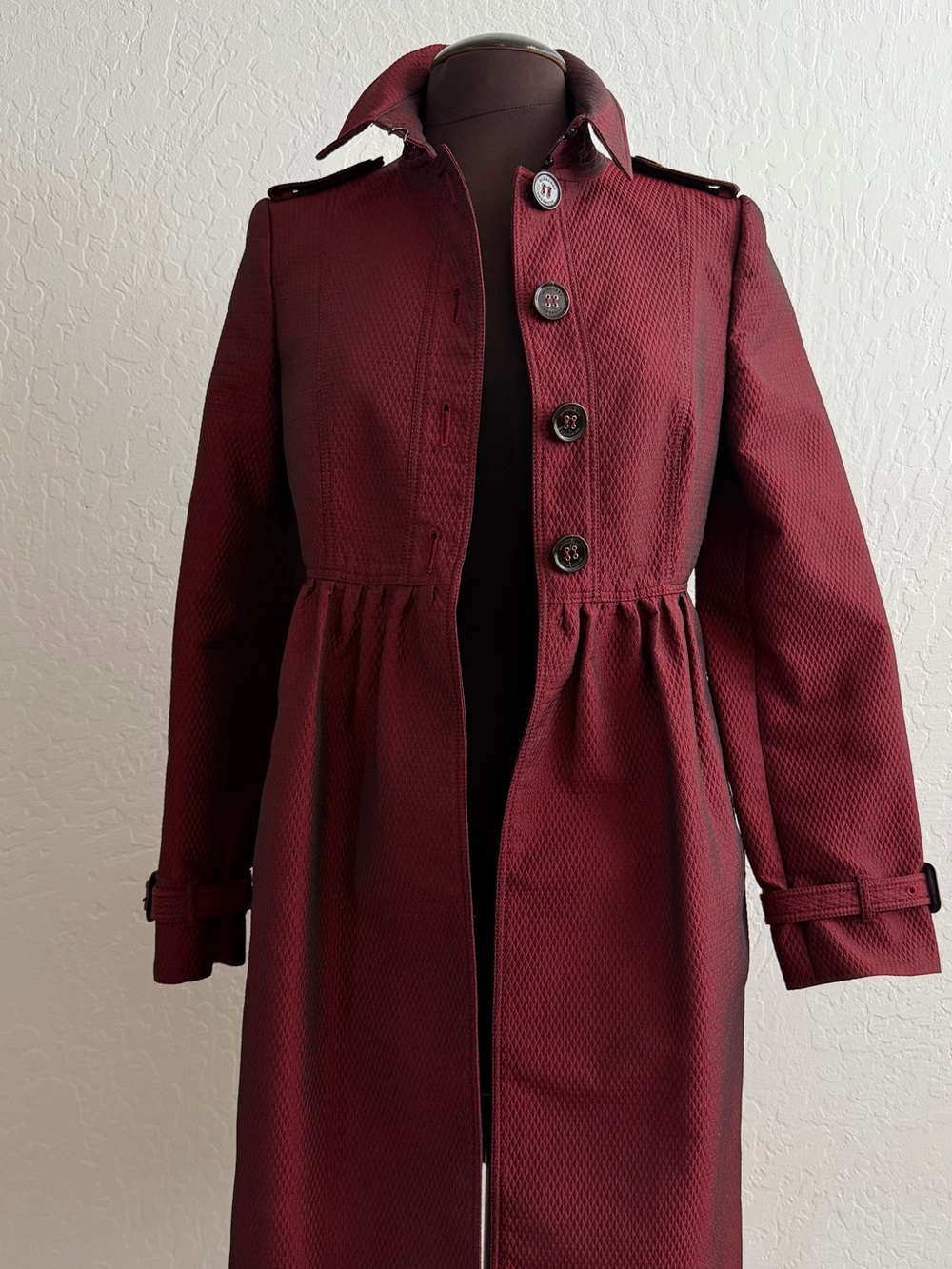 Burberry London Regiment Red Peplum Jacket
